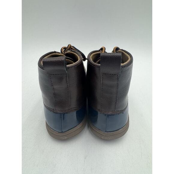 Baby Deer Unisex Kids' NEW Toddler Duck Boots Brown/Blue US Size 9 Medium NIB - Picture 7 of 10